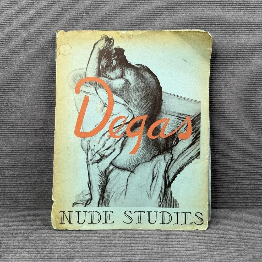 Vintage‎ Edgar Degas Nude Studies Art Portfolio Sketches Drawings Collection